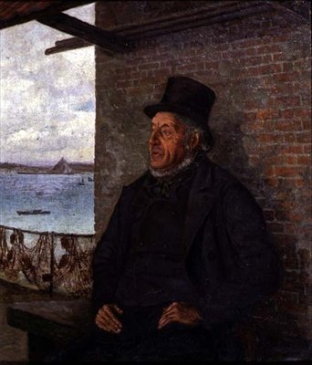 Egy nagy tekintély falunkban, John Kelynack portréja alkotó: Henry Martin