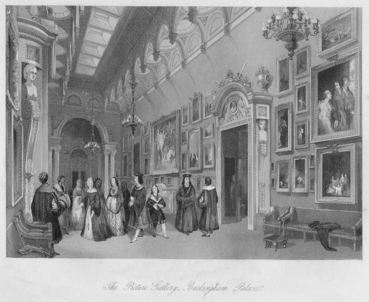 Képgaléria, Buckingham-palota, 1841 alkotó: Henry Melville