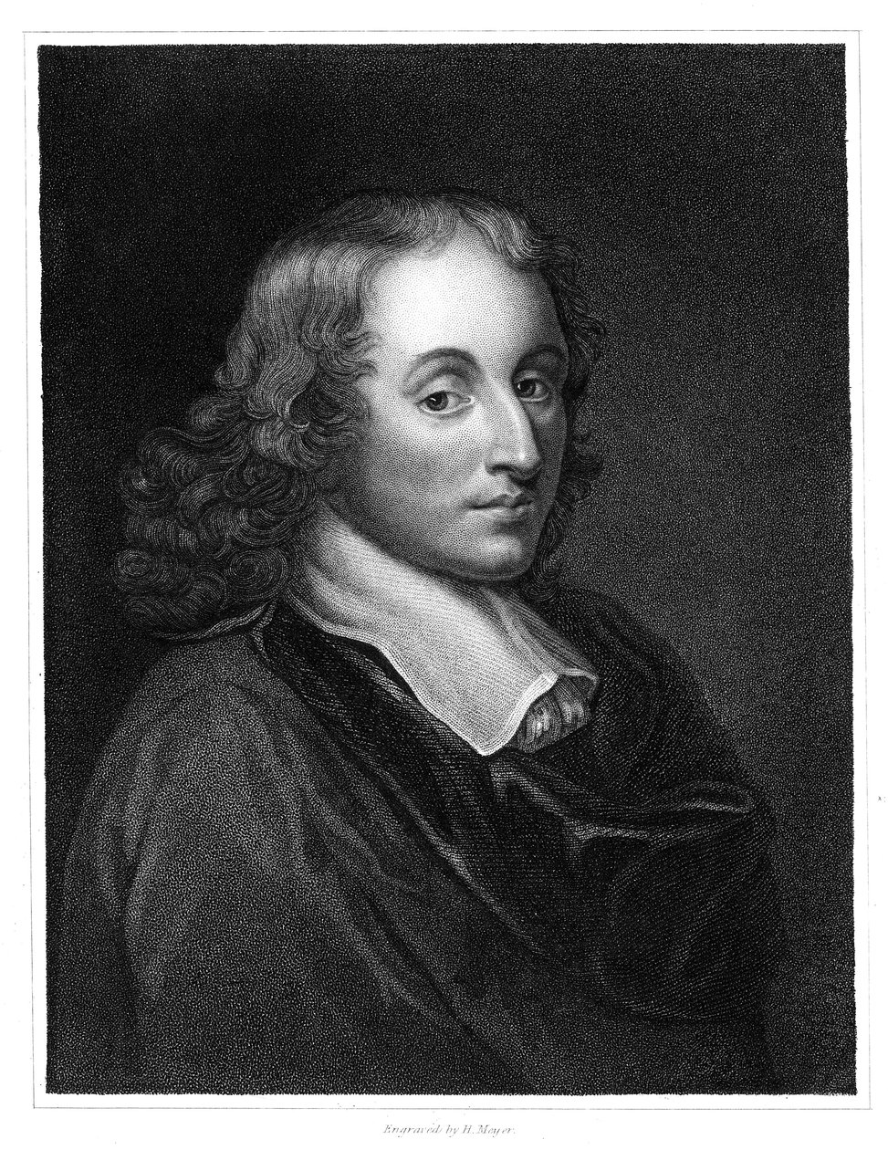 Blaise Pascal, 17. századi francia filozófus, matematikus, fizikus és teológus, 1830 alkotó: Henry Meyer