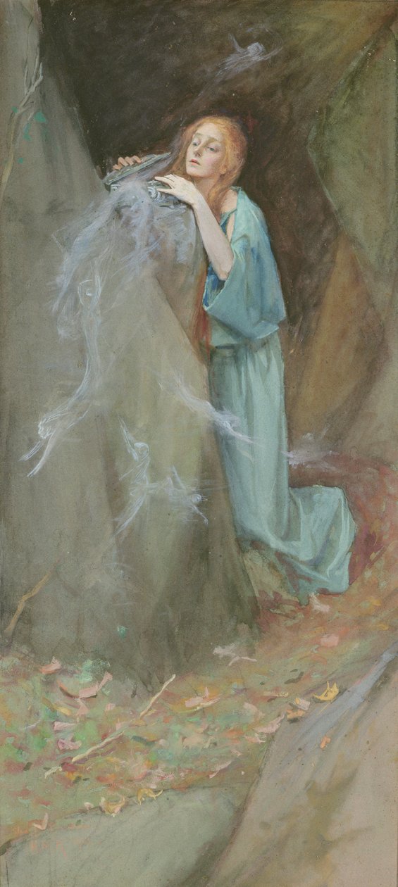 Tanulmány a Pandorához, 1902 alkotó: Henry Meynell Rheam