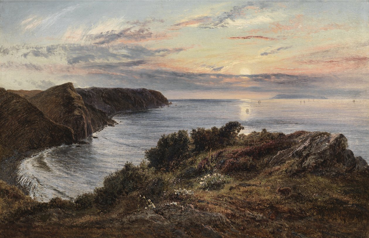 A Shipload-öbölön át az észak-devoni Lundy-szigetig, 1859 alkotó: Henry Moore