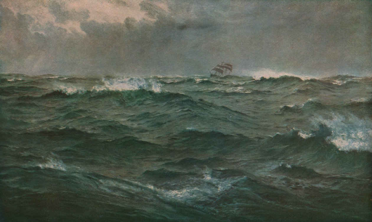 Rossz időjárás a Földközi-tengeren, 1874, 1930 körül. alkotó: Henry Moore