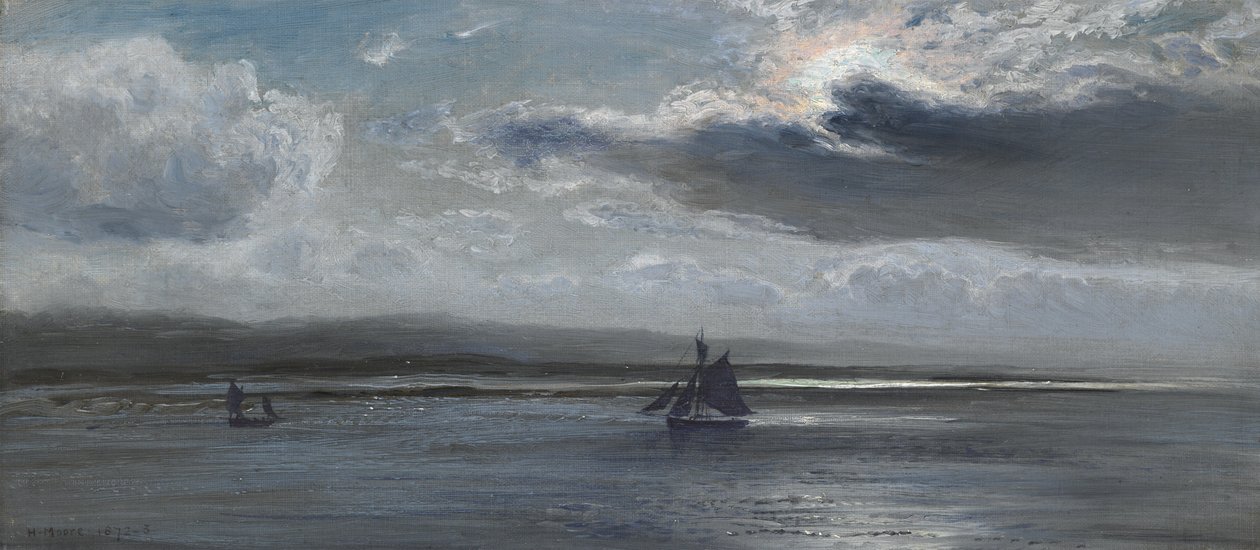 The Big Beach, Moonlight, 1872-73 alkotó: Henry Moore