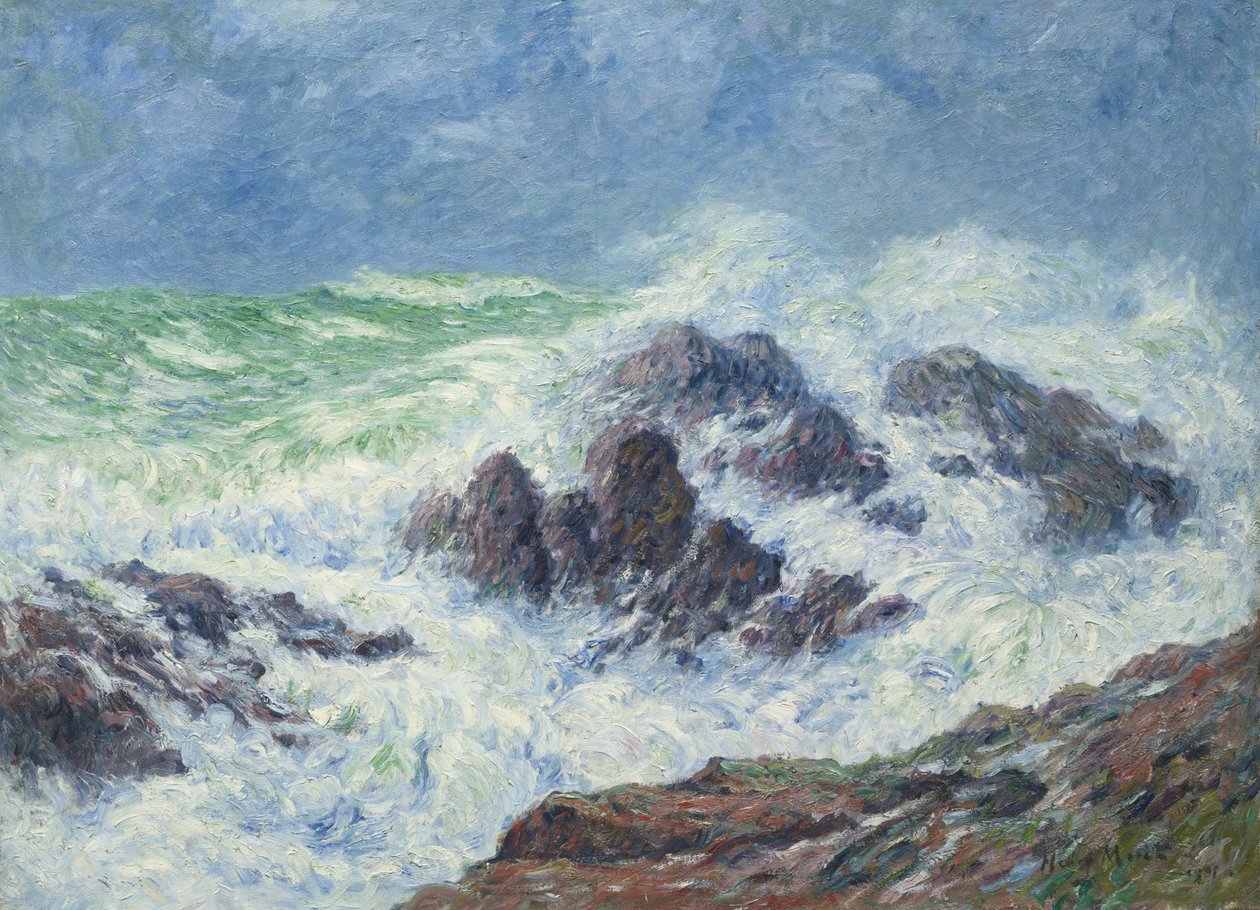 Nehéz időjárás Saint Grenoble-ban, Pointe de Penmarchban, 1905 alkotó: Henry Moret