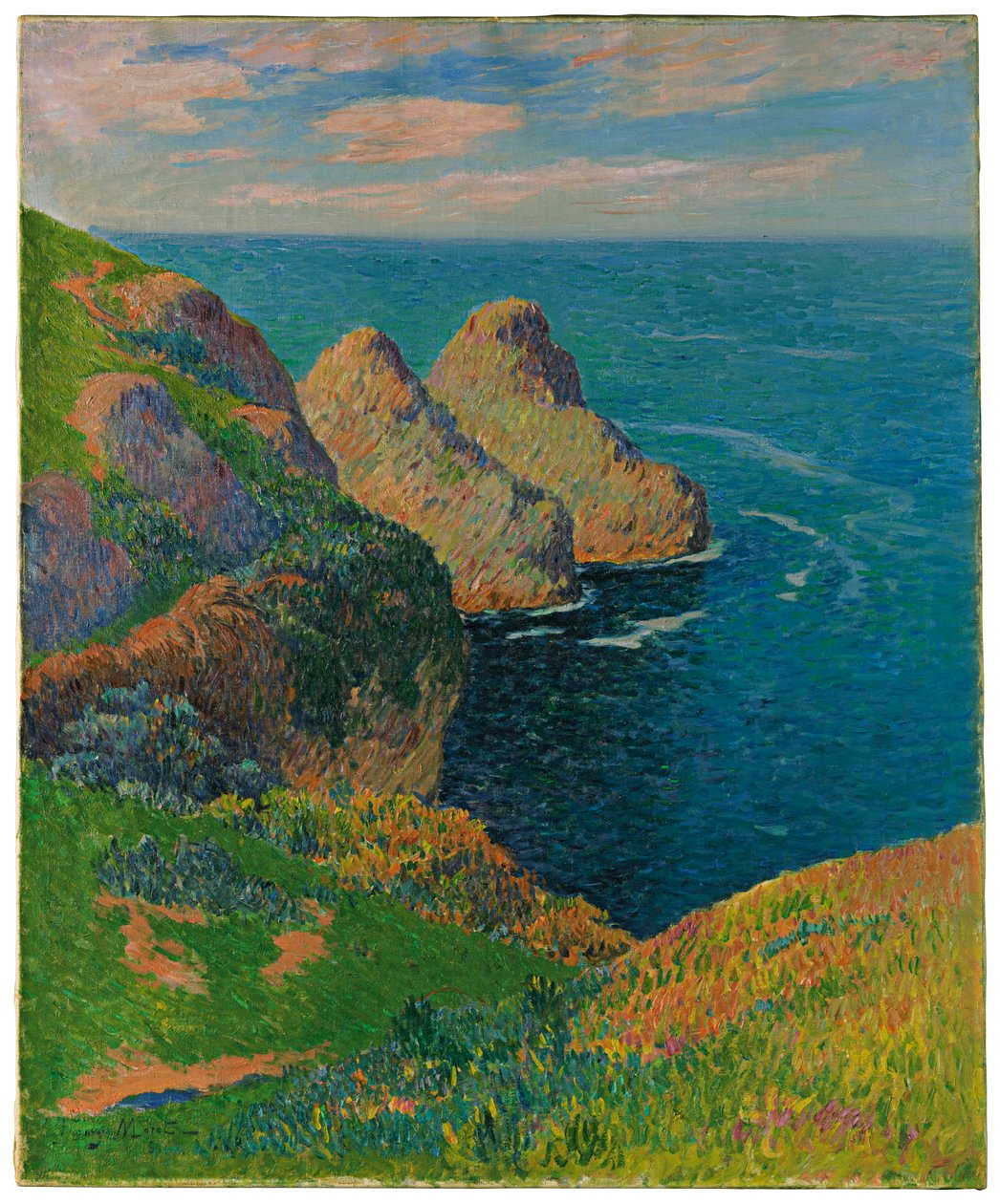A sziklák a tenger mellett, 1895 alkotó: Henry Moret