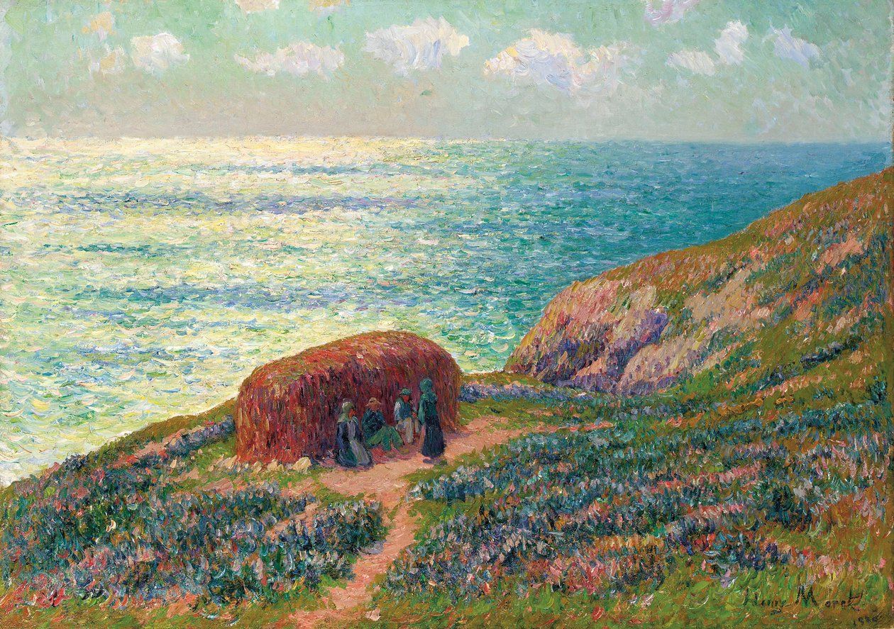 Moelanszedők, Bretagne, 1900 alkotó: Henry Moret