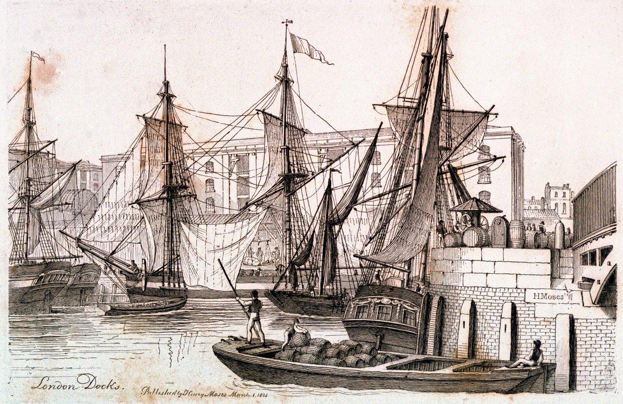 London Docks alkotó: Henry Moses