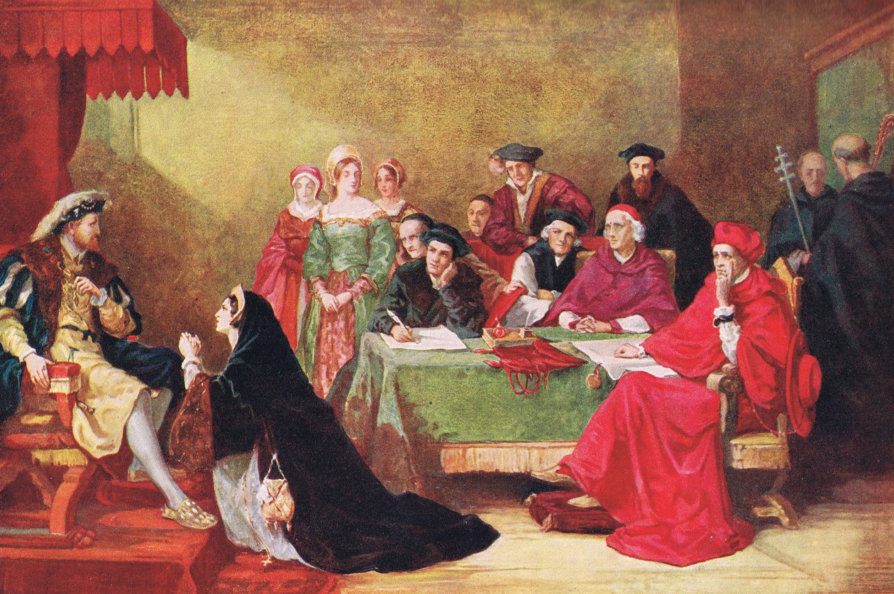 Katalin királynő pere, illusztráció a „Hutchinson