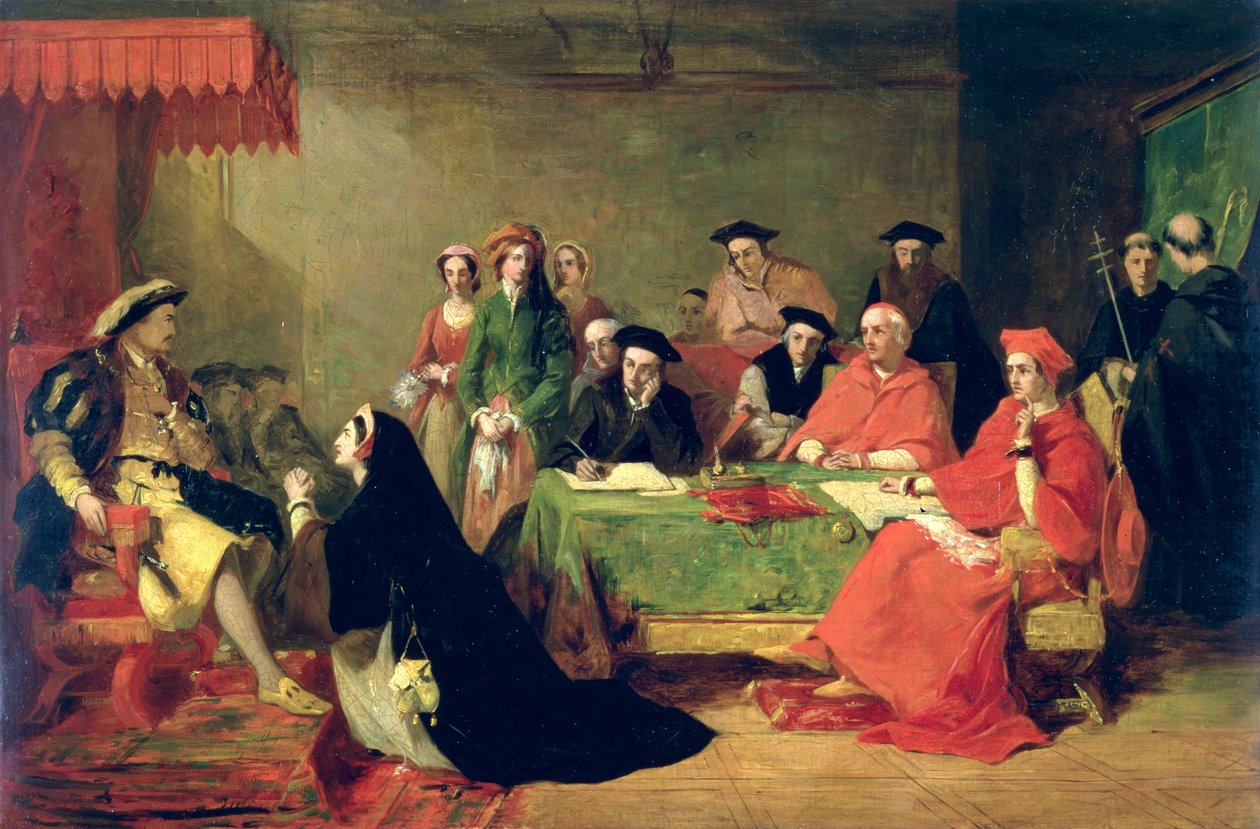 Katalin aragóniai királynő pere, 1848 alkotó: Henry Nelson ONeil