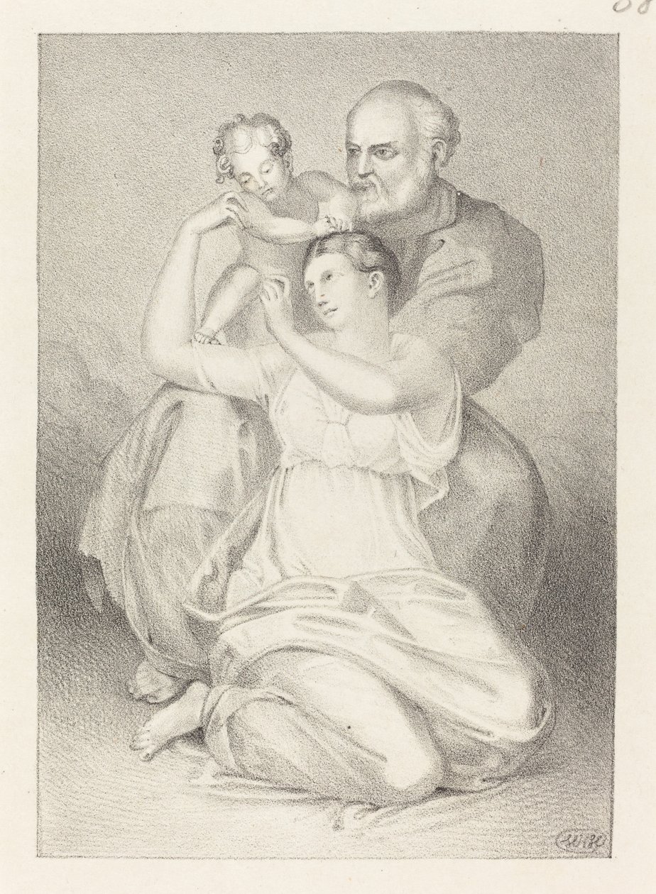 Szent Család, Michelangelótól alkotó: Henry Noel Humphreys after John Flaxman