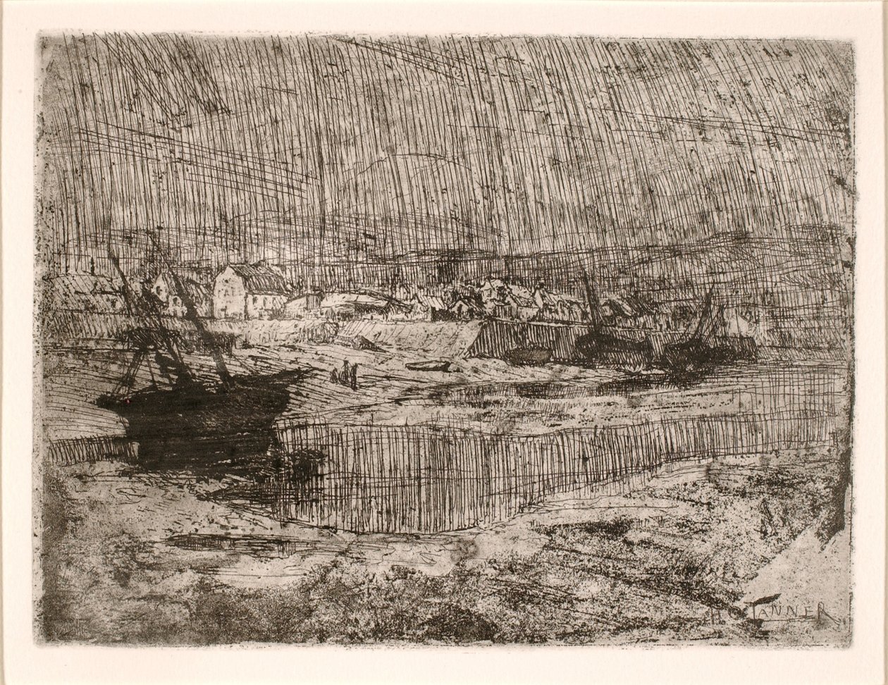 Felborult halászhajók, Bretagne alkotó: Henry Ossawa Tanner