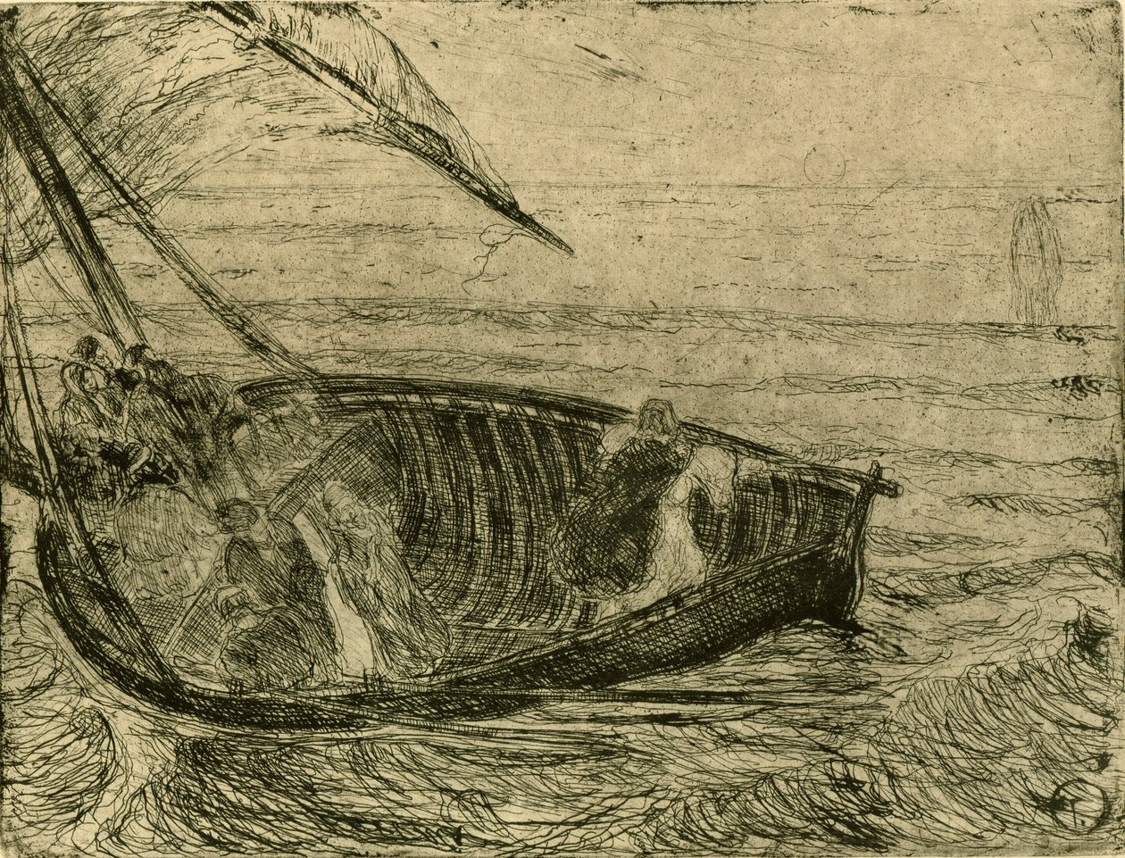 Krisztus a vízen járva alkotó: Henry Ossawa Tanner