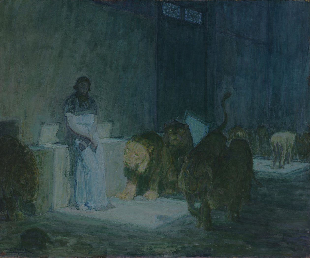 Dániel az oroszlánok barlangjában alkotó: Henry Ossawa Tanner