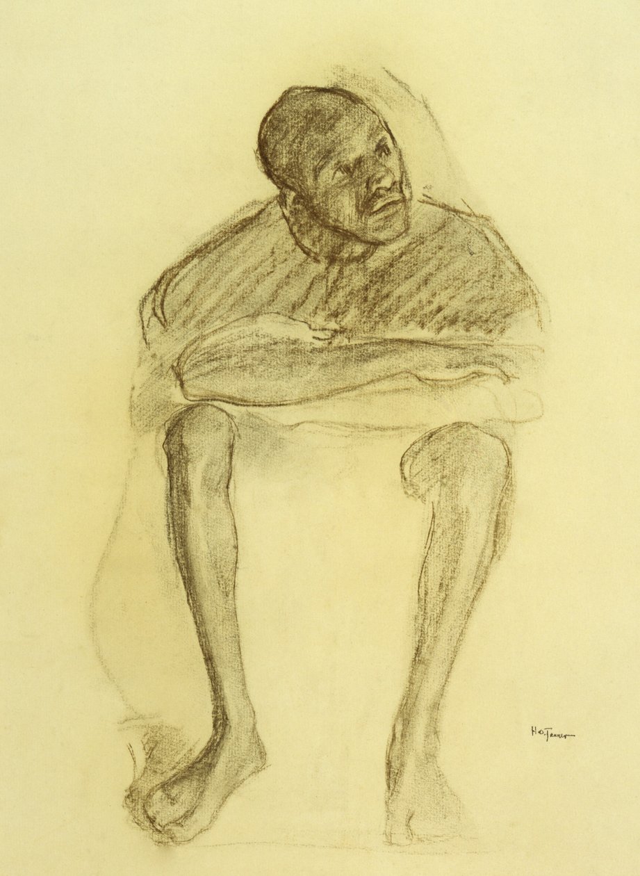 Férfi ül egy székben alkotó: Henry Ossawa Tanner