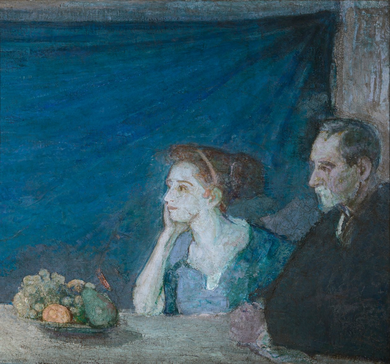 Mr. és Mrs. Atherton Curtis portréja csendélettel alkotó: Henry Ossawa Tanner