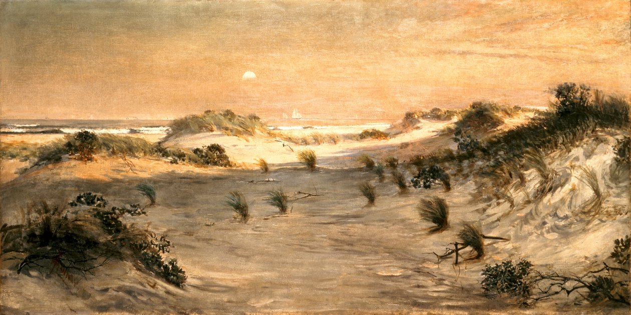 Homokdűnék naplementekor, Atlantic City alkotó: Henry Ossawa Tanner