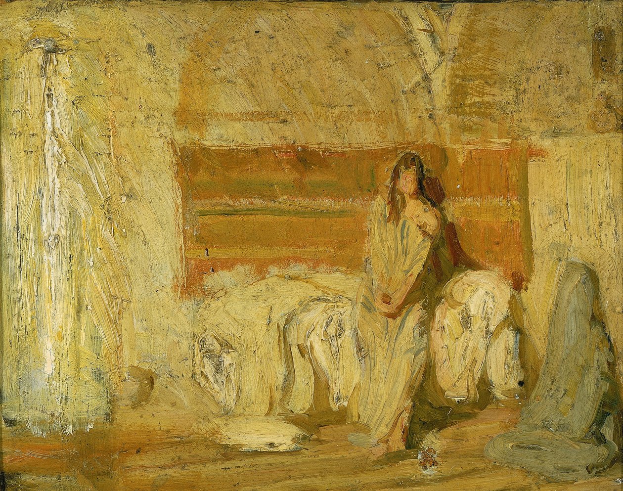 Tanulmány az Annunciációra alkotó: Henry Ossawa Tanner