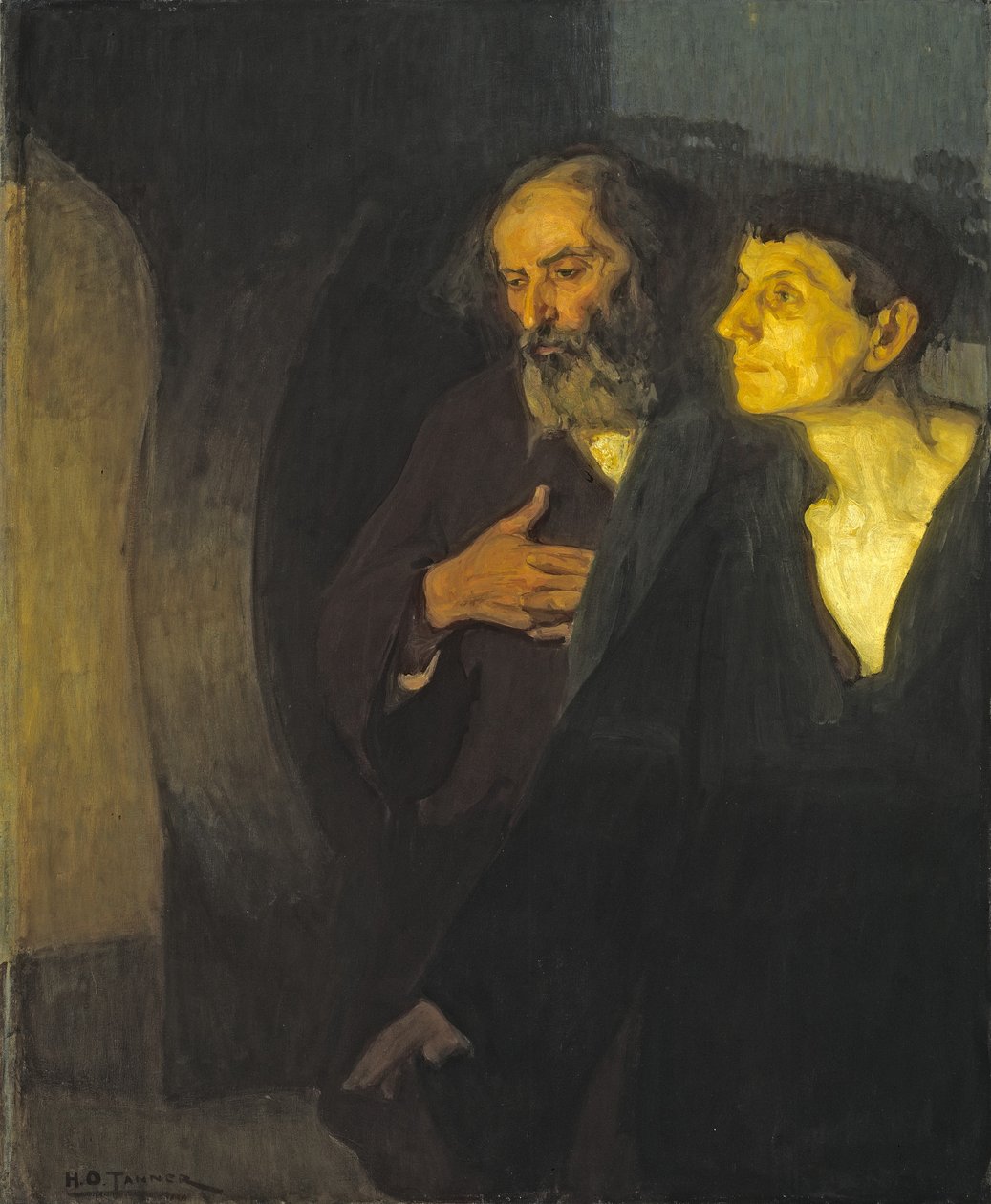 A két tanítvány a sírnál, 1906 körül alkotó: Henry Ossawa Tanner