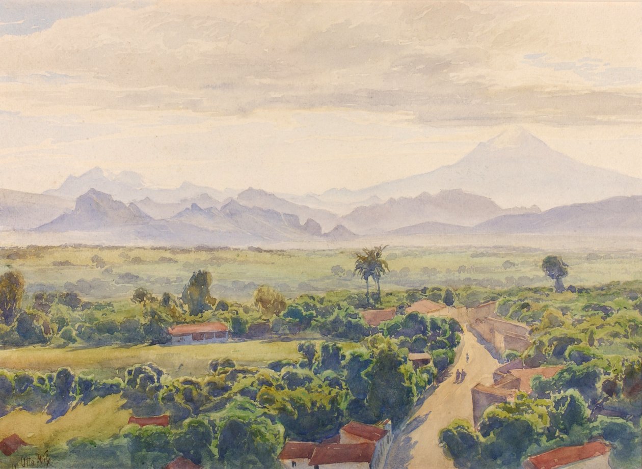Cuernavaca látképe, 19. század vége-XX. század eleje. alkotó: Henry Otto Wix