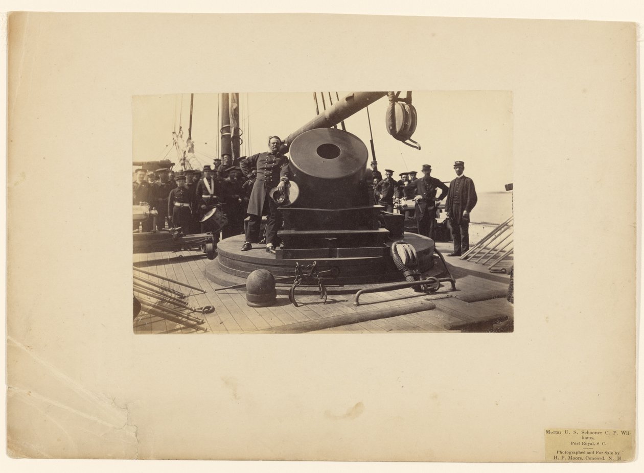 Aknavető [a] C.P. Williams amerikai szkúneren, Port Royal, S.C. alkotó: Henry P. Moore
