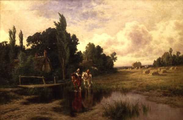 Across the Stream (olaj, vászon) alkotó: Henry Parker