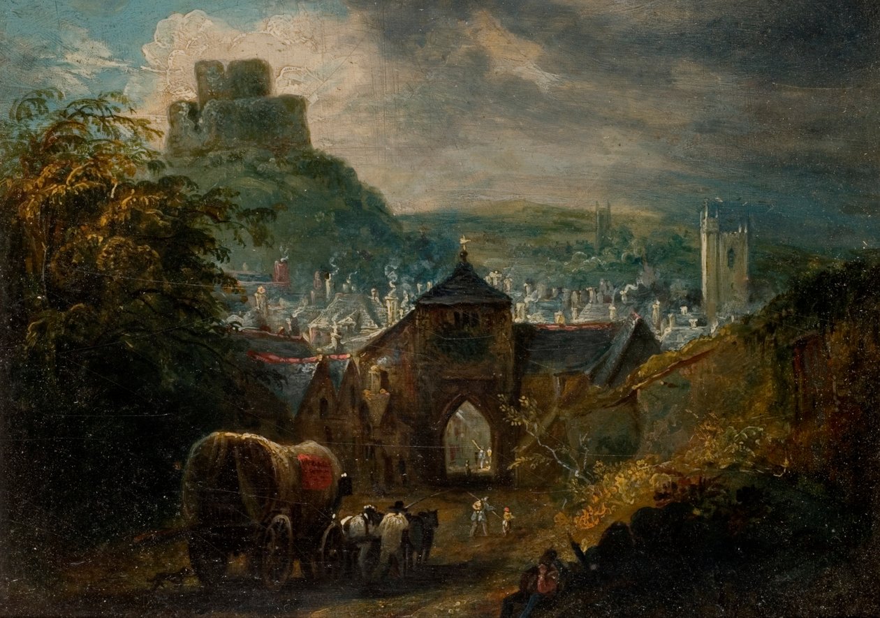 Glastonbury, Somerset (olaj a fedélzeten) alkotó: Henry Perlee Parker