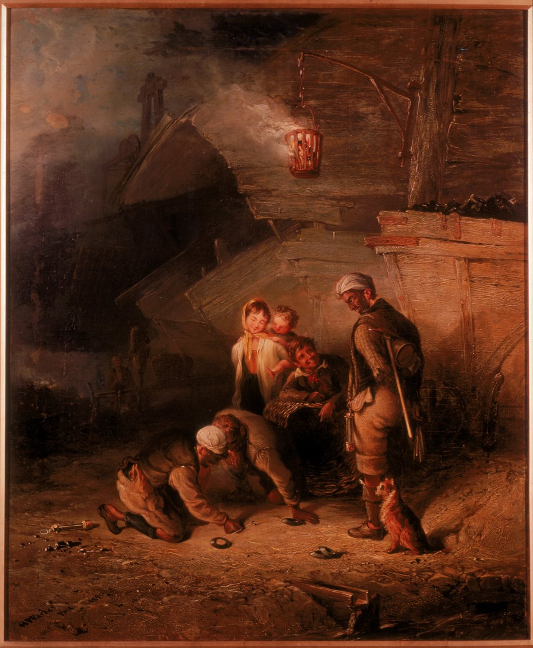 Pitmen Playing Quoits (olaj, vászon) alkotó: Henry Perlee Parker