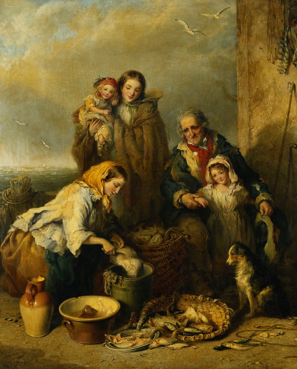 A halász családja, 1861 alkotó: Henry Perlee Parker