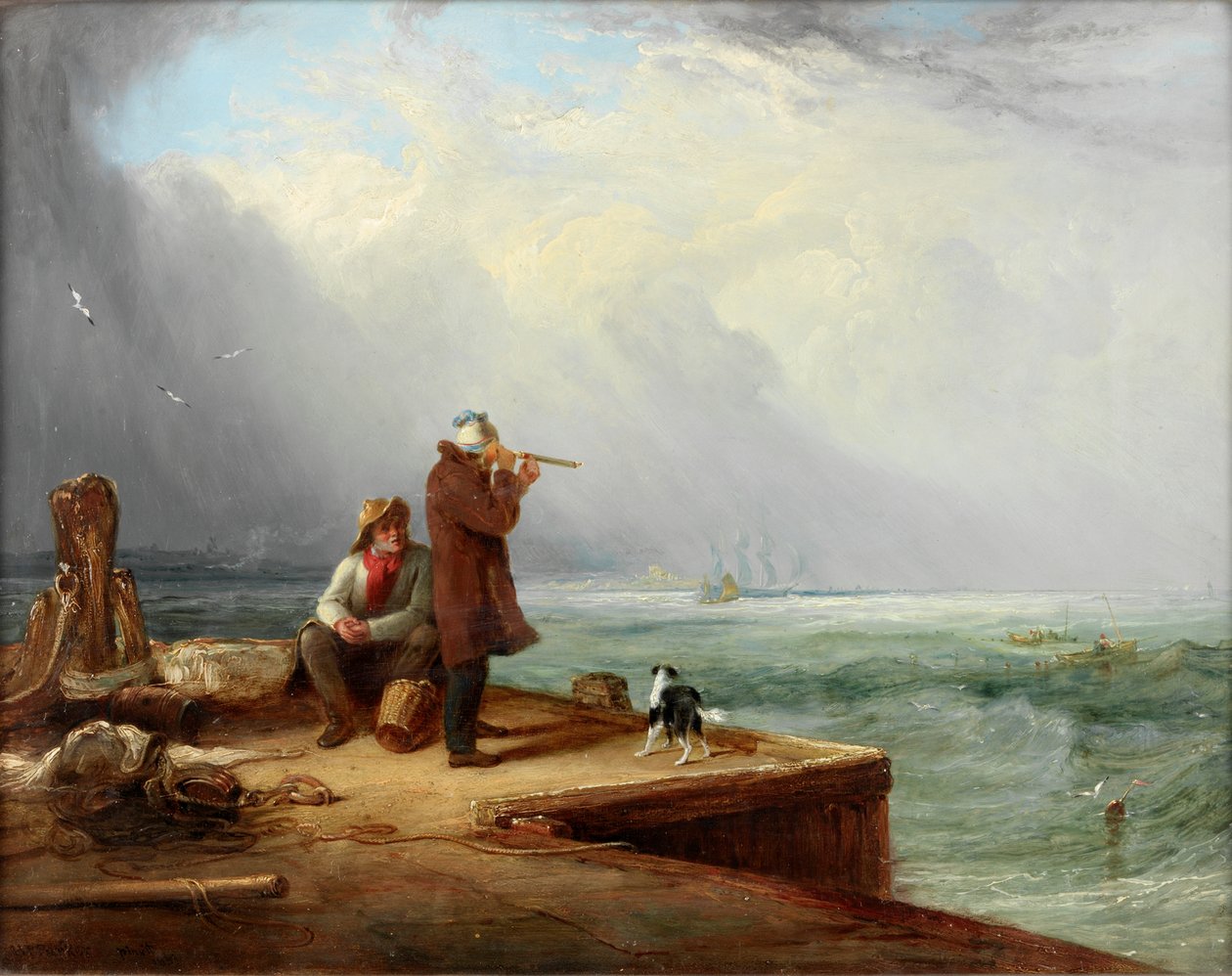 The Look Out, Shields Harbour, 1831 alkotó: Henry Perlee Parker