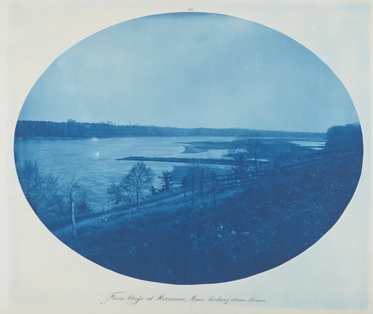 Bluffs at Merrimac, Minn. Looking Downstream alkotó: Henry Peter Bosse