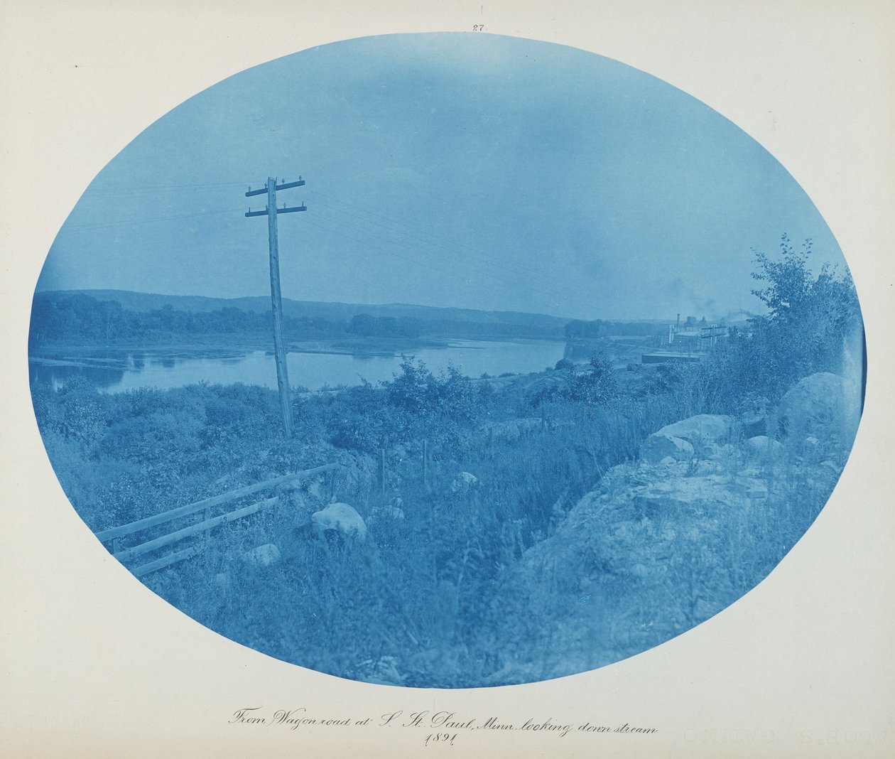 A Wagon Roadról S. St. Paulnál, Minn. A folyásirányban lefelé nézve alkotó: Henry Peter Bosse
