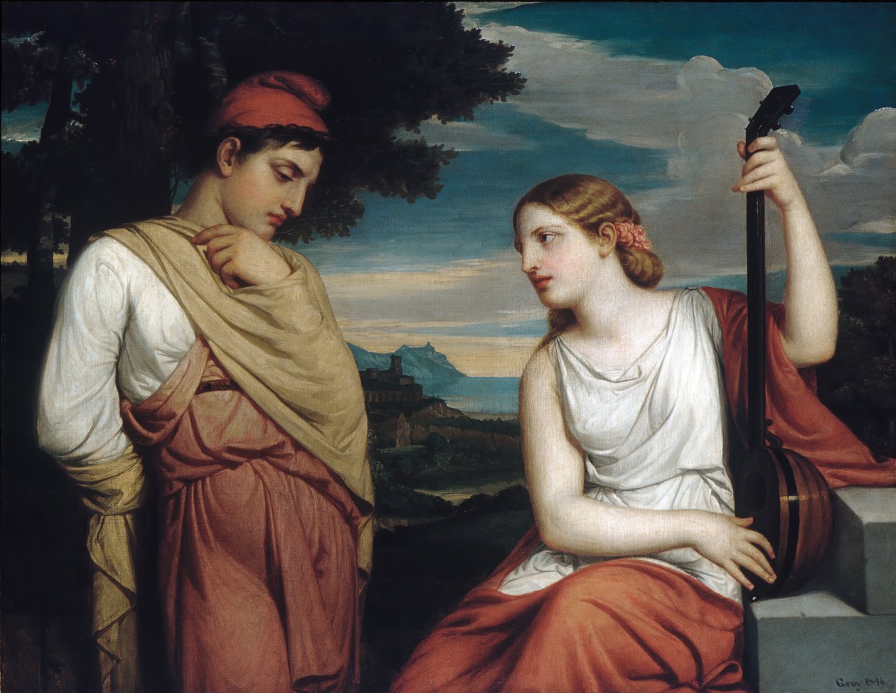 A görög szerelmesek, 1846. alkotó: Henry Peters Gray