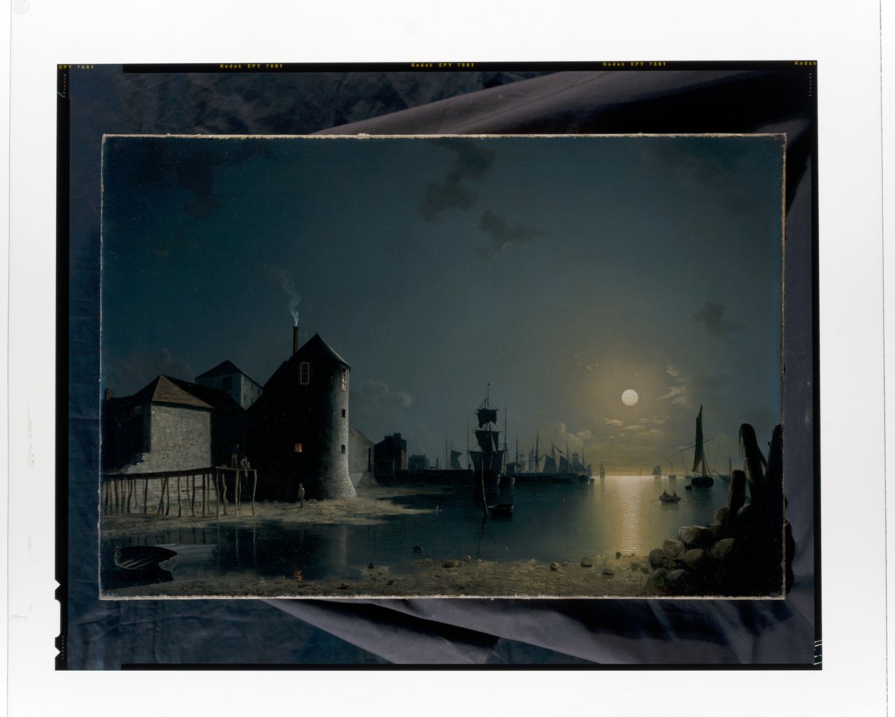 Kilátás Southampton kikötőjére alkotó: Henry Pether