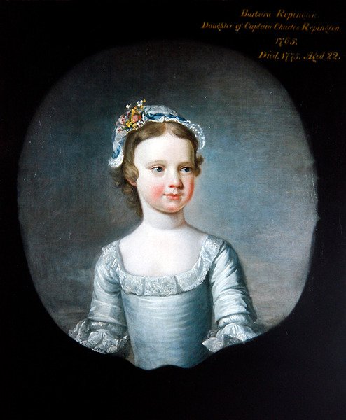 Barabara Repington lány portréja, félalakos alkotó: Henry Pickering