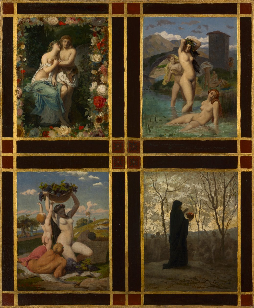 A négy évszak, 1850. alkotó: Henry Picou