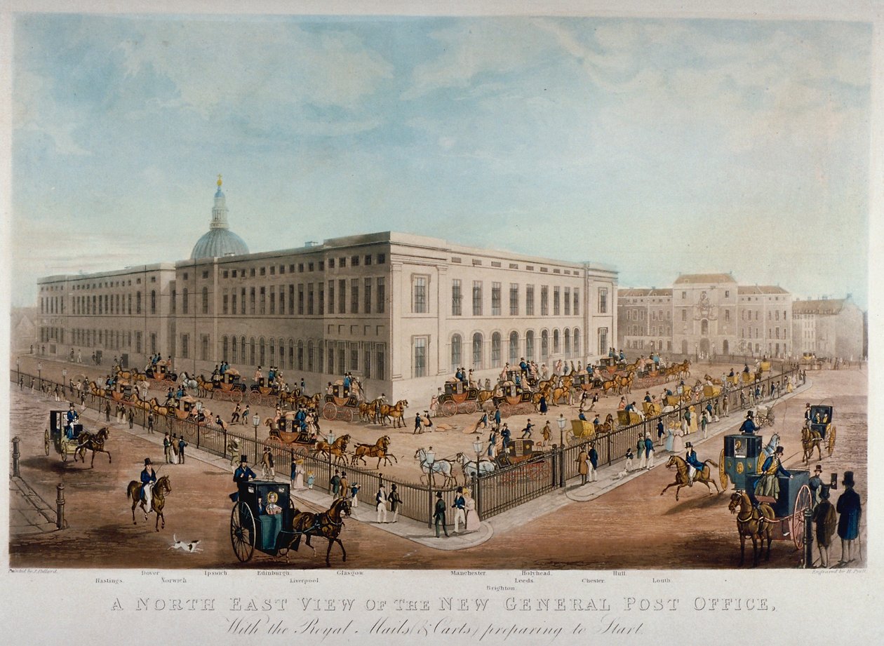 General Post Office, City of London, 1830 alkotó: Henry Pyall