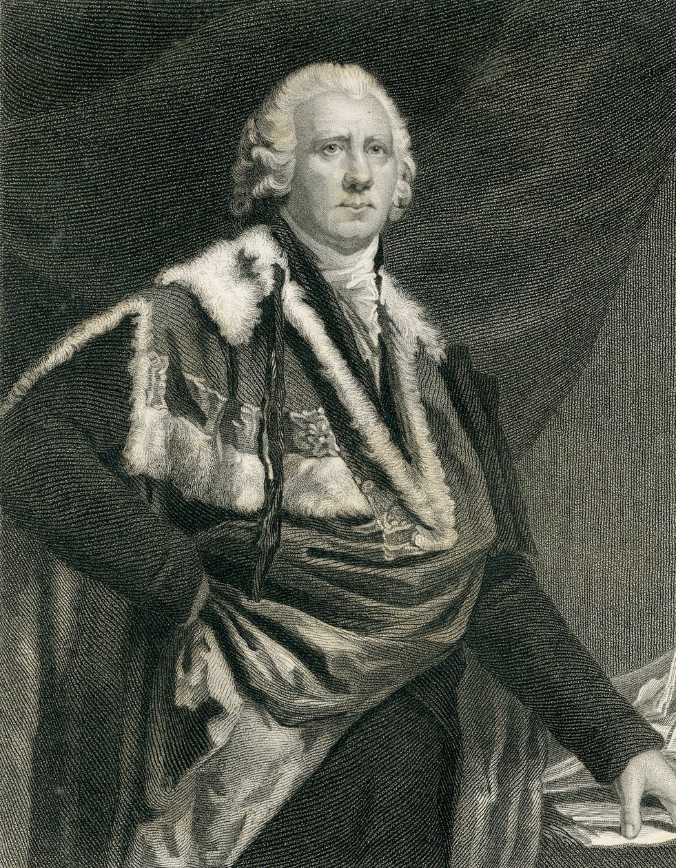 Henry Dundas, S. Freeman metszete, a "National Portrait Gallery, III. kötet" című, 1835 körül megjelent kötetből. alkotó: Henry Raeburn