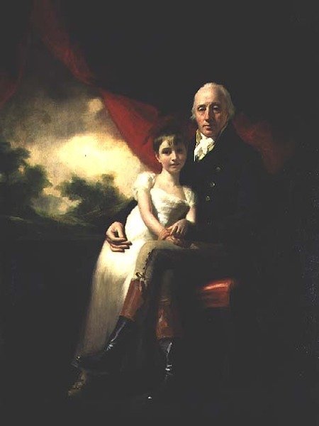 John Stirling of Kippendavie és lánya, Jane (olaj, vászon) alkotó: Henry Raeburn