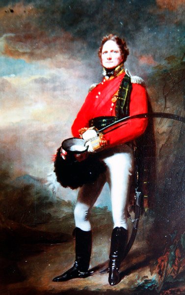 James Lee Harvey őrnagy, 1820 körül (olaj, vászon) alkotó: Henry Raeburn