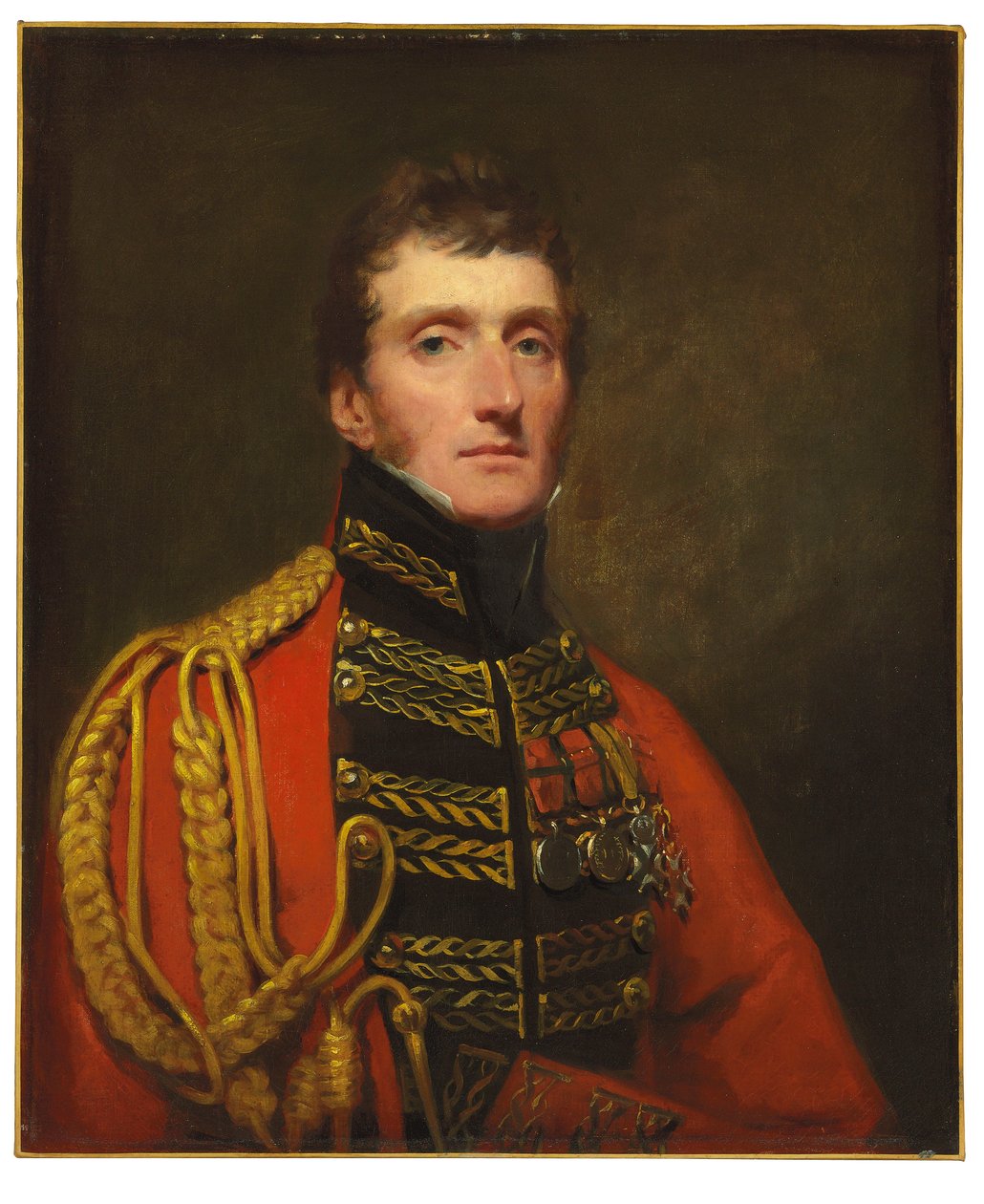 William Stuart altábornagy félalakos portréja, egyenruhában alkotó: Henry Raeburn