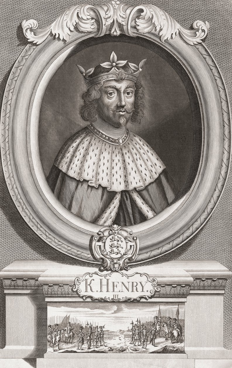 III. Henrik, Anglia királya. portré alkotó: Henry Roberts