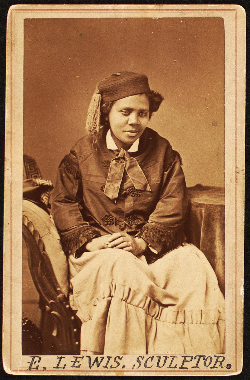 Edmonia Lewis Carte de visite, 1870 körül alkotó: Henry Rocher
