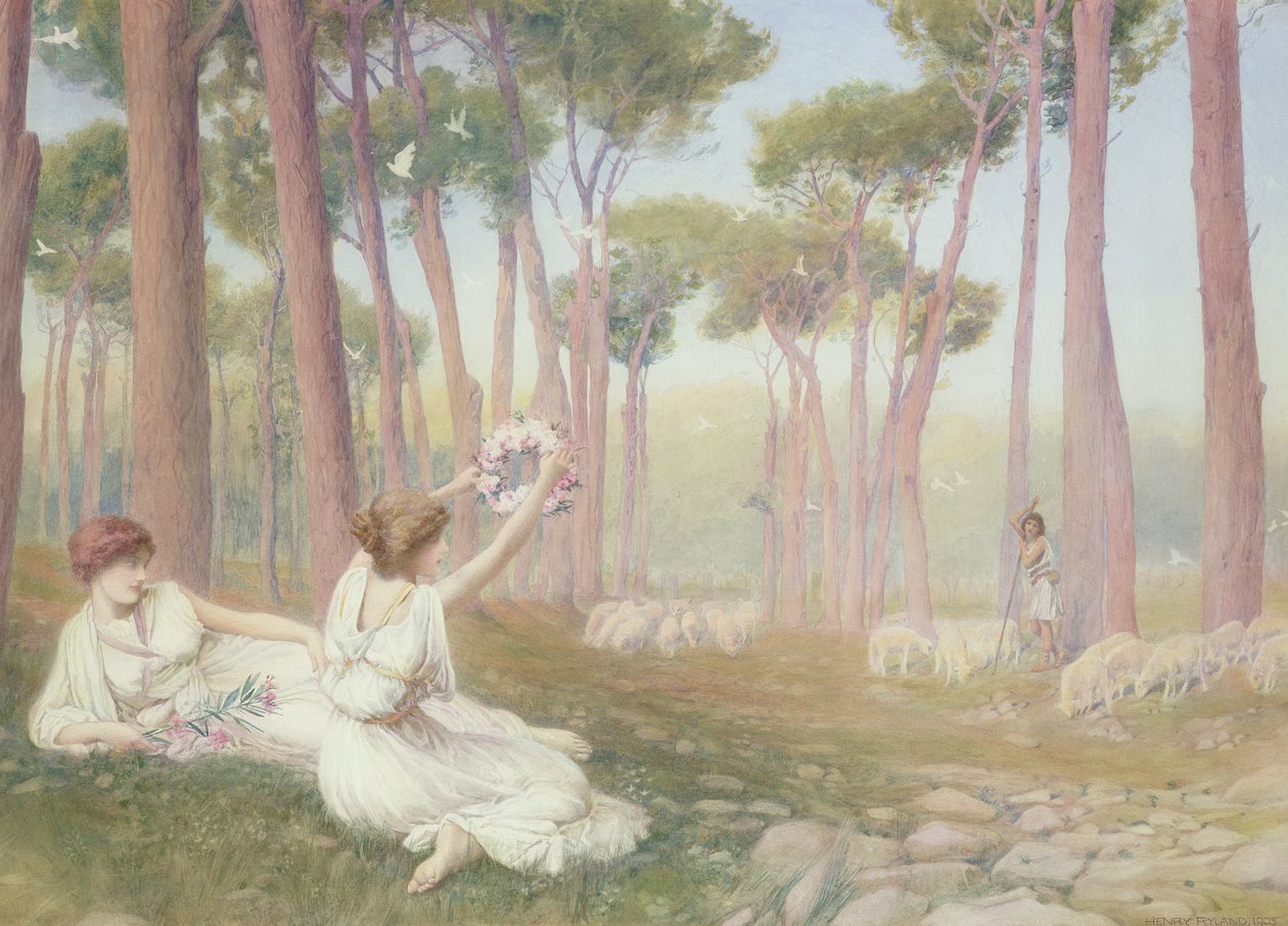 Aphrodité felajánlja Helénát Párizsnak, 1905 alkotó: Henry Ryland