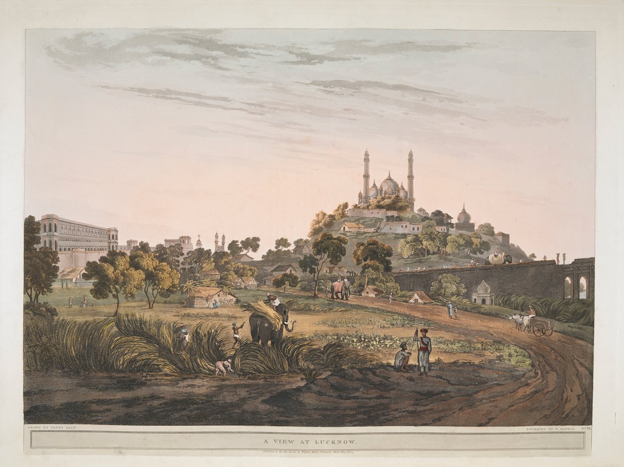 Látvány az indiai Lucknowban 1809 alkotó: Henry Salt