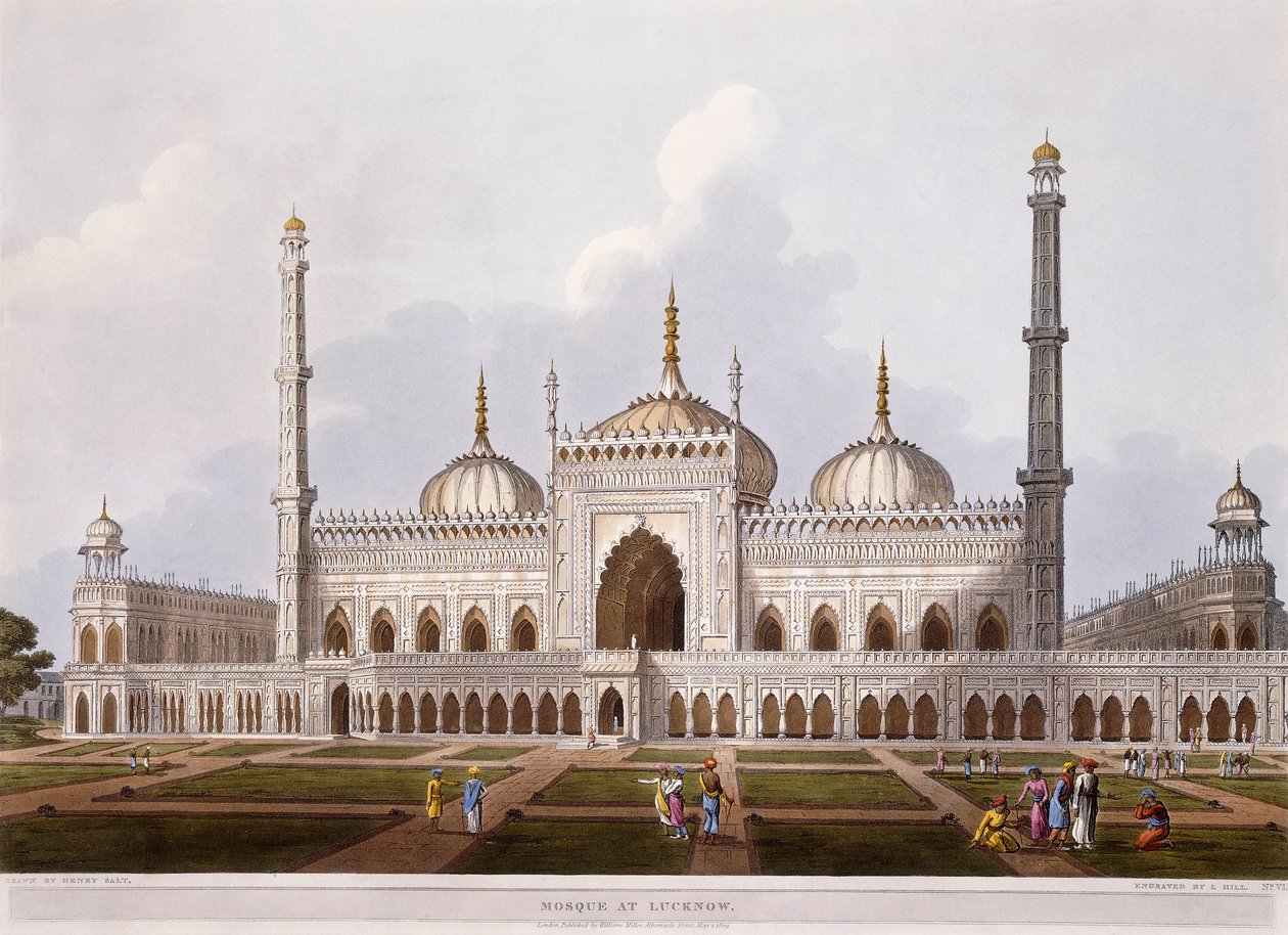 Mecset Lucknowban, 1824 alkotó: Henry Salt