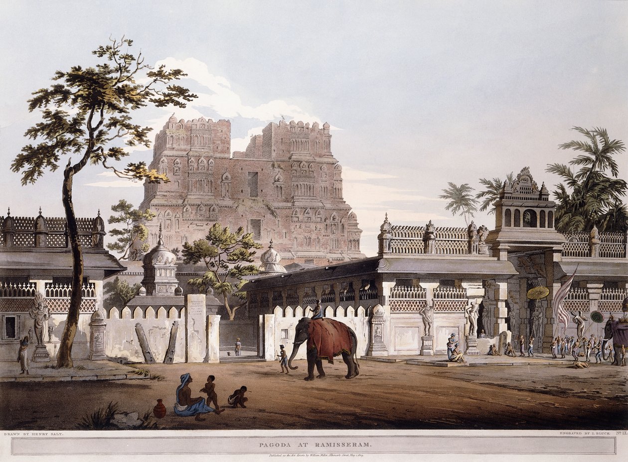 Pagoda Ramisseramban, 1803 alkotó: Henry Salt