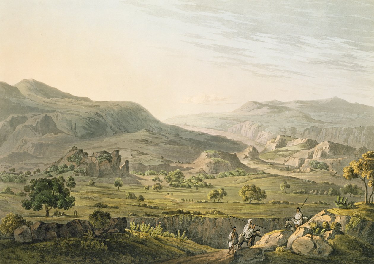Az abesszíniai Atbara-hágó, Daniel Havell (1785-1826) metszete, 1809 (akvatinta) alkotó: Henry Salt