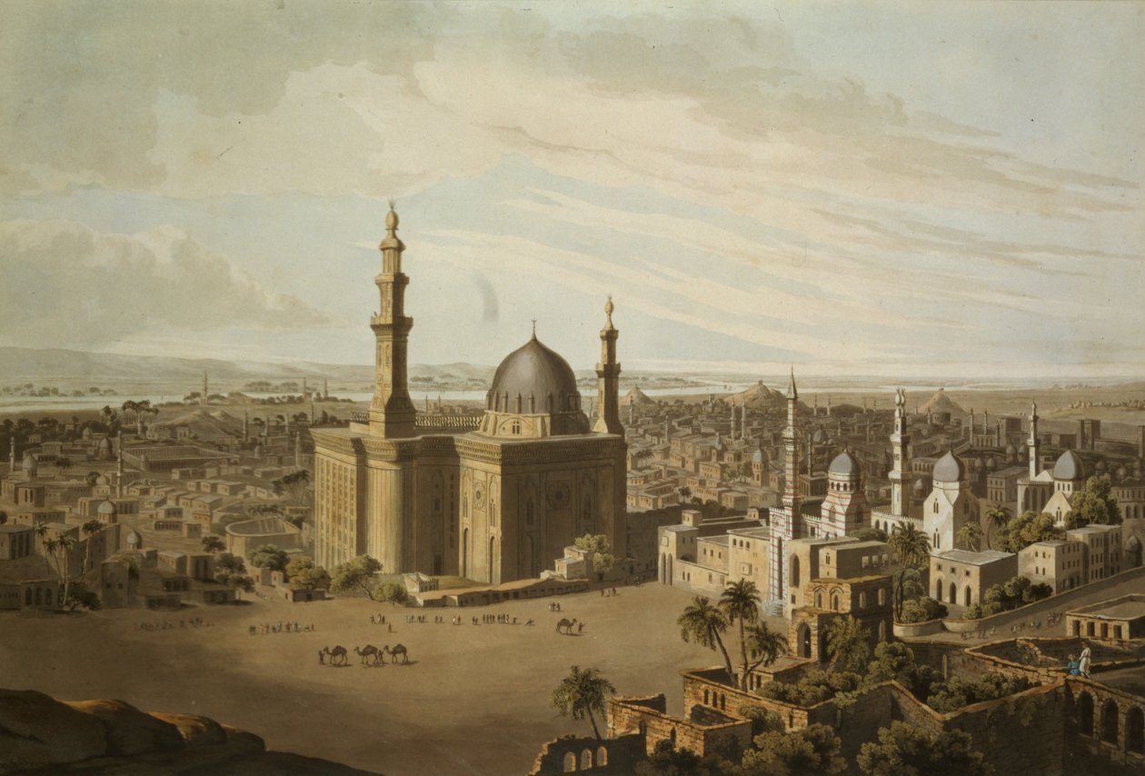 Nagy-Kairó látképe, Daniel Havell (1785-1826) metszete, 1809 alkotó: Henry Salt