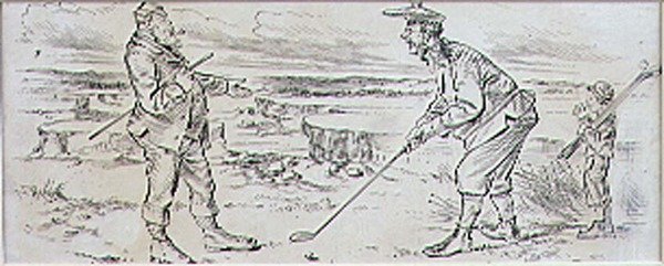 The Hesitant Golfer, illusztráció a 