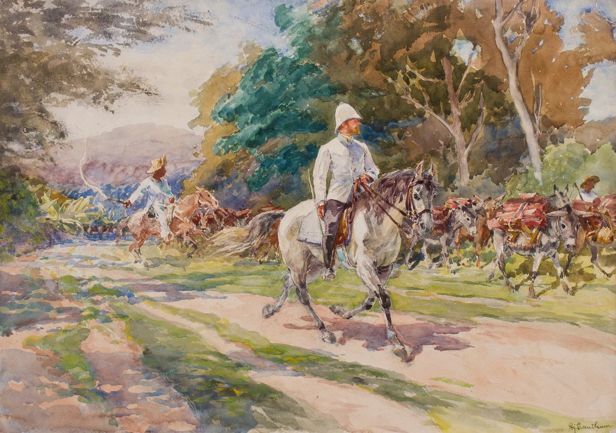 Egy gyarmati tiszt, valószínűleg Haiti, 1900 körül alkotó: Henry Sandham